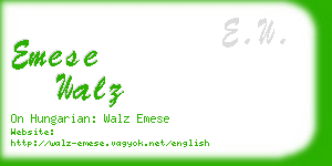 emese walz business card